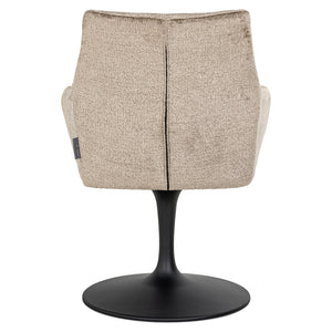 Swivel Chair Marlon Taupe Chenille (bergen 104 Taupe Chenille)