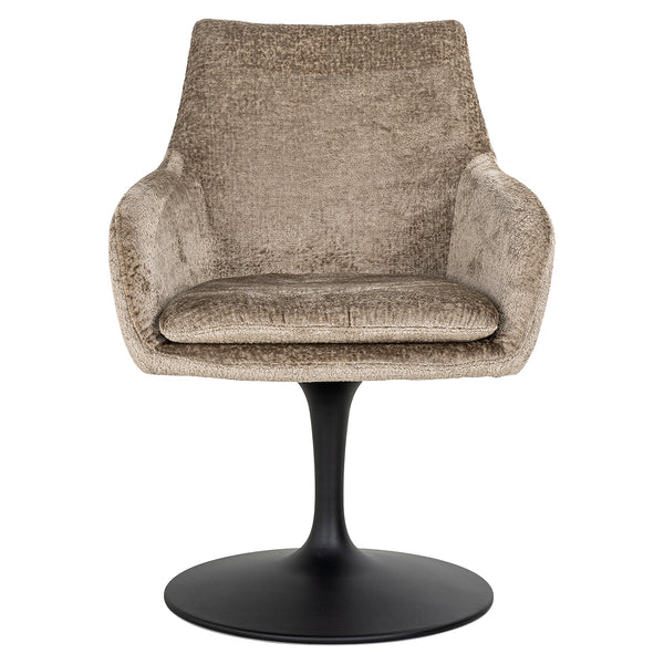 Swivel Chair Marlon Taupe Chenille (bergen 104 Taupe Chenille)