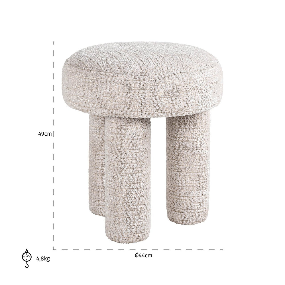 Pouffe Pommery lovely cream (Be Lovely 11 Cream)