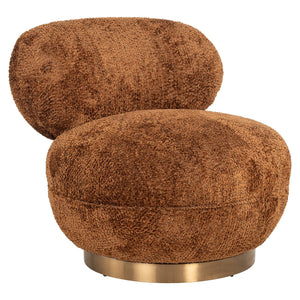 Swivel lounge chair Jace Lovely cinnamon (Be Lovely 603 Cinnamon)