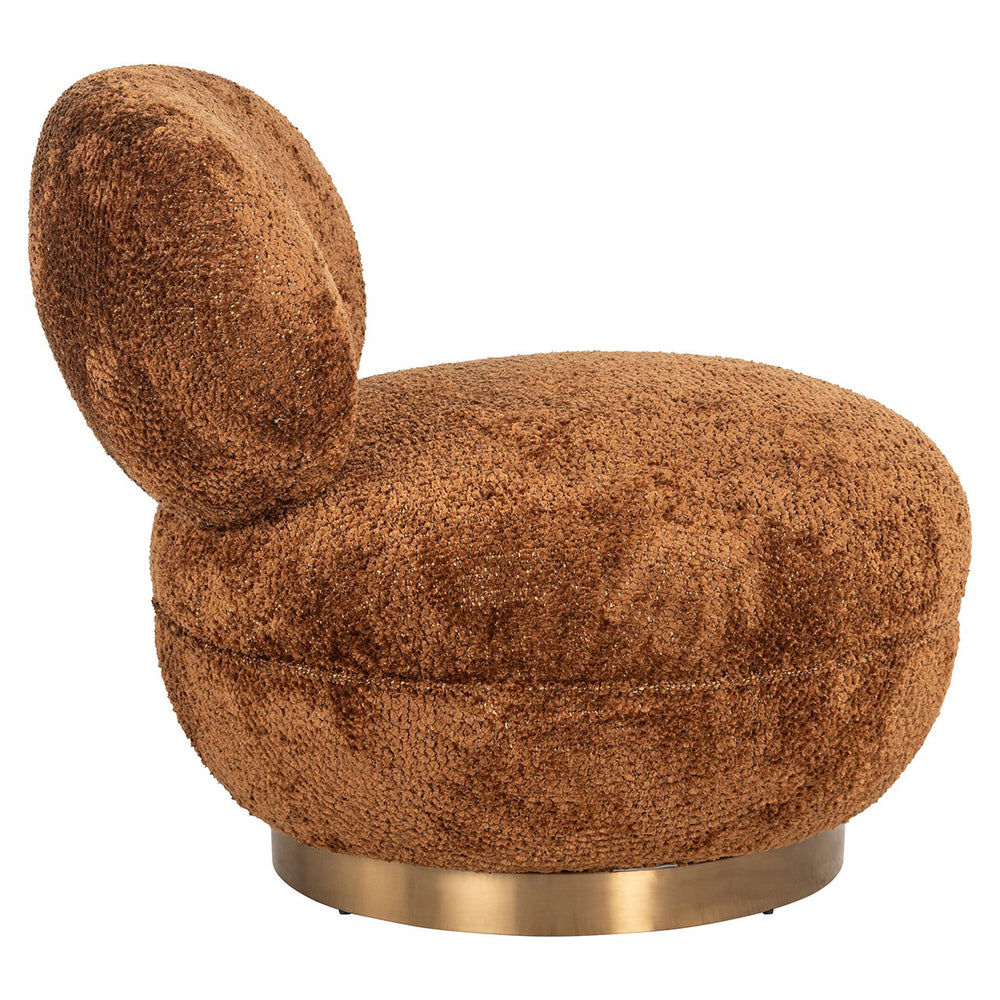 Swivel lounge chair Jace Lovely cinnamon (Be Lovely 603 Cinnamon)