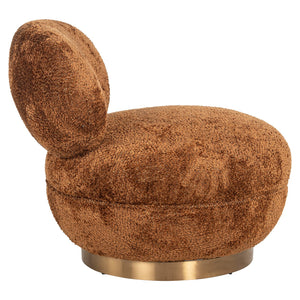 Swivel Lounge Chair Jace Lovely Cinnamon (be Lovely 603 Cinnamon)