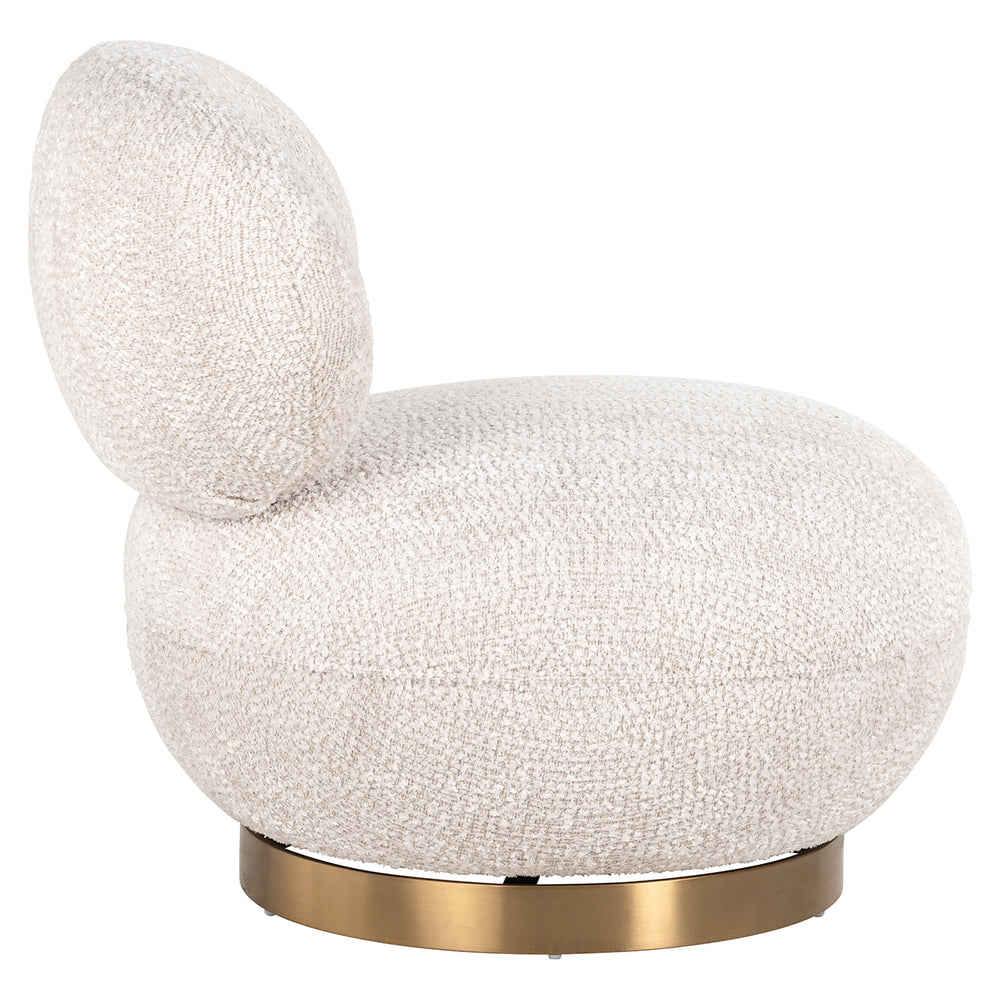 Swivel lounge chair Jace lovely cream (Be Lovely 11 Cream)