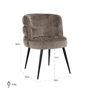 Chair Stella Stone Chenille (niagara 104 Stone Chenille)