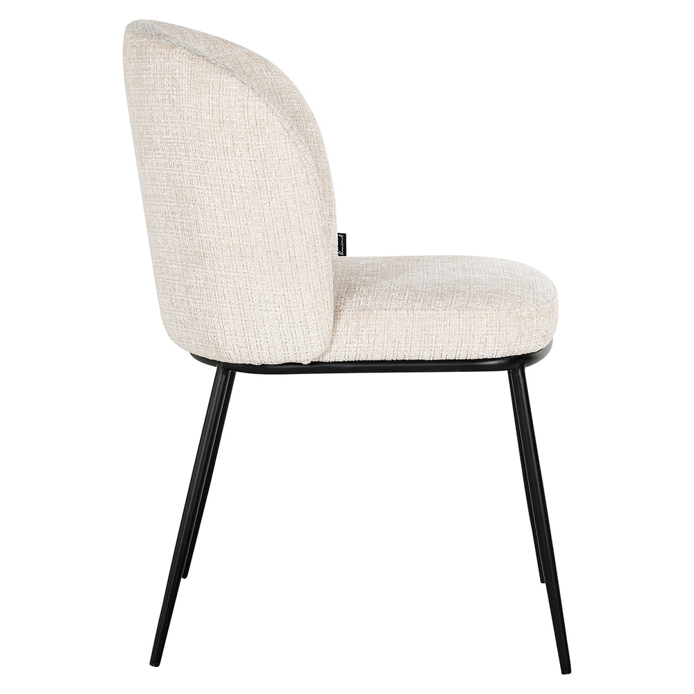 Chair Elvi beige chenille fire retardant (Niagara 902 beige)