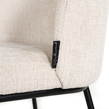 Chair Elvi beige chenille fire retardant (Niagara 902 beige)- Richmond Interiors