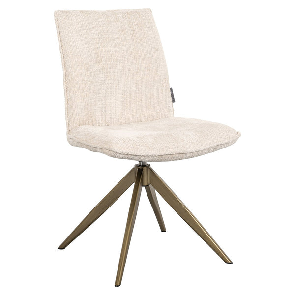Swivel chair Dakota beige chenille (Niagara 902 beige)