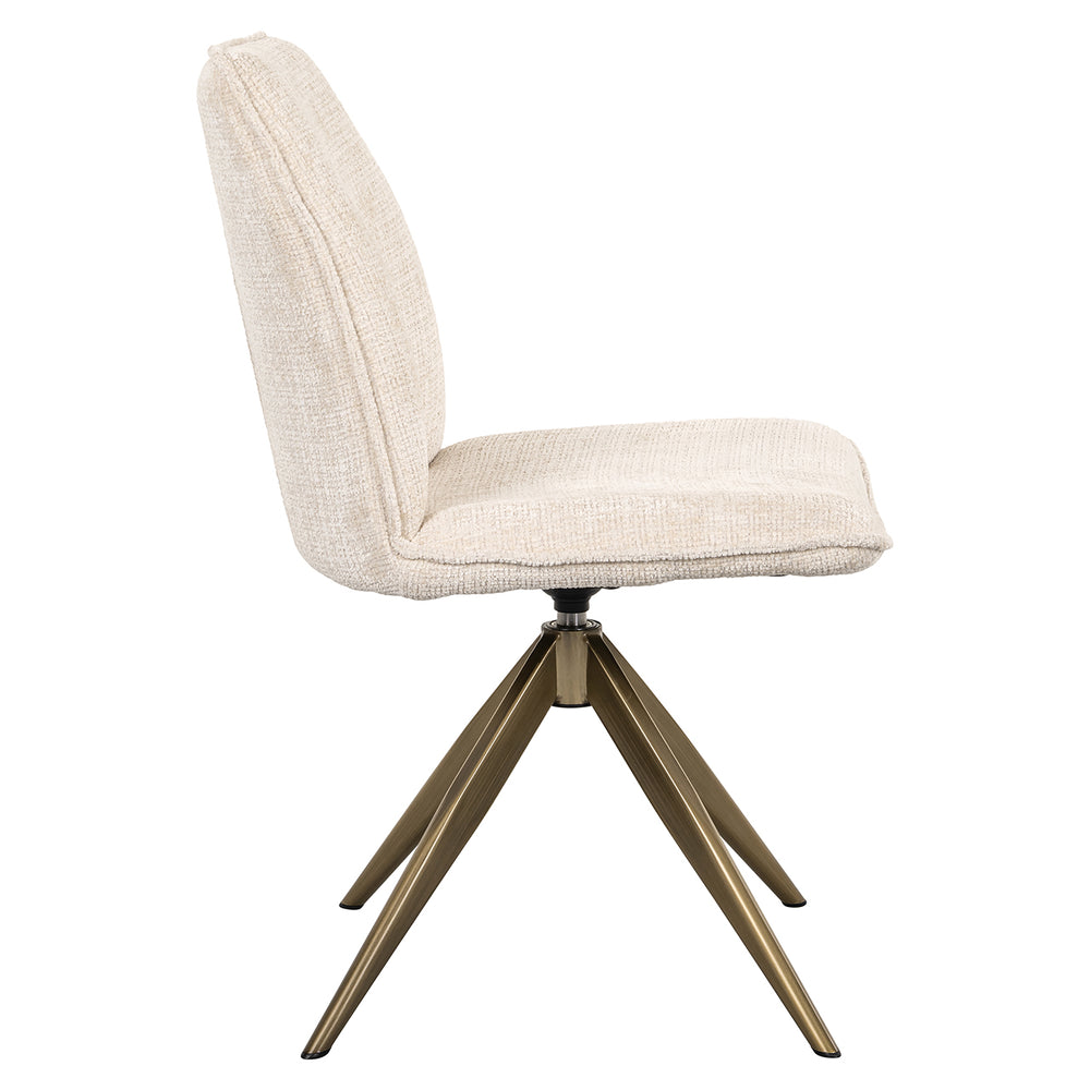 Swivel chair Dakota beige chenille (Niagara 902 beige)