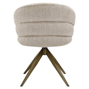 Swivel Chair Zendaya Beige Chenille (niagara 902 Beige)