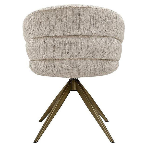 Swivel Chair Zendaya Beige Chenille (niagara 902 Beige)
