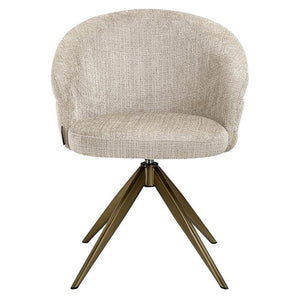 Swivel Chair Zendaya Beige Chenille (niagara 902 Beige)