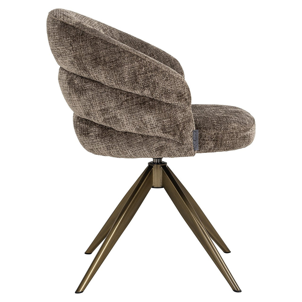 Swivel chair Zendaya stone chenille (Niagara 104 Stone Chenille)