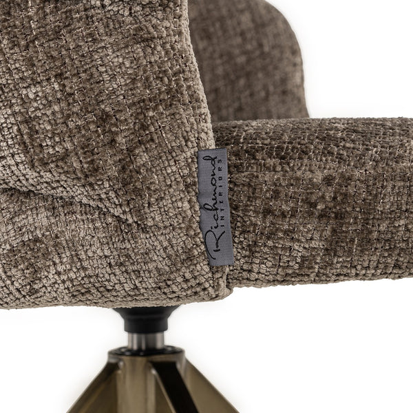 Swivel Chair Zendaya Stone Chenille (niagara 104 Stone Chenille)