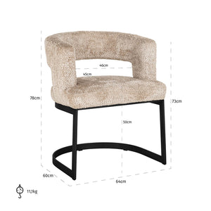 Chair Ellis Lovely Beige (be Lovely 170 Beige)