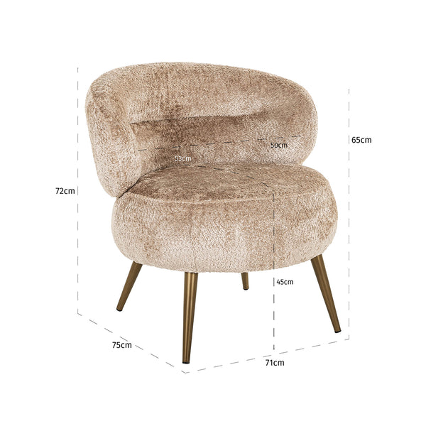 Lounge Chair Sabor Sheep Nature (sheep 01 Nature)