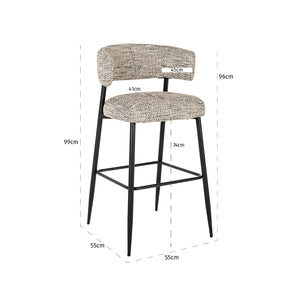 Counter Stool Rochelle Trendy Nature (set of 2) (be Trendy 01 Nature)