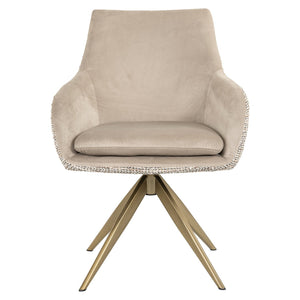 Swivel Chair Lisonne Be Trendy Nature / Khaki Velvet (be Trendy 01 Nature)