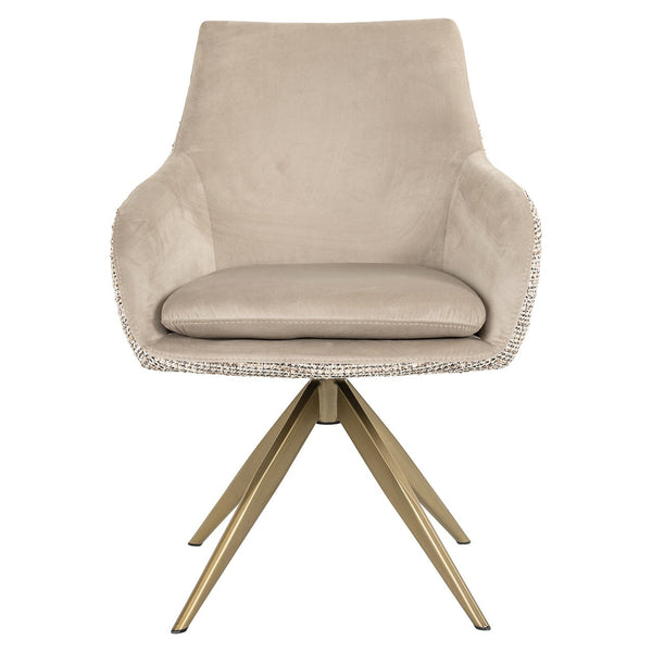 Swivel Chair Lisonne Be Trendy Nature / Khaki Velvet (be Trendy 01 Nature)