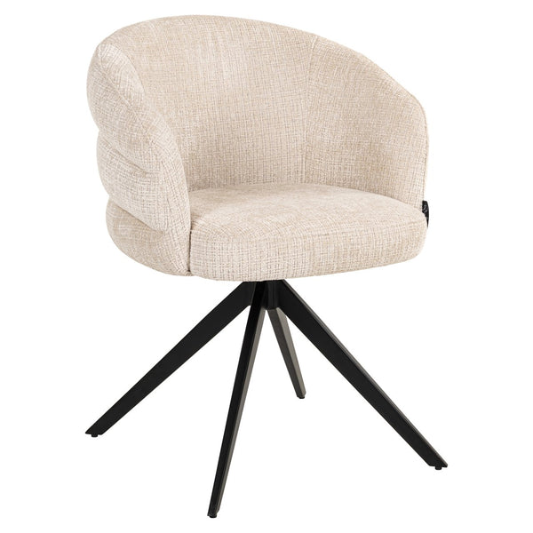 Dining chair Serenity niagara beige swivel fire retardant
