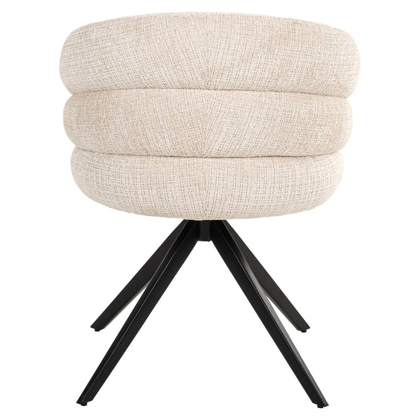Dining chair Serenity niagara beige swivel fire retardant