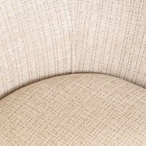 Dining chair Serenity niagara beige swivel fire retardant