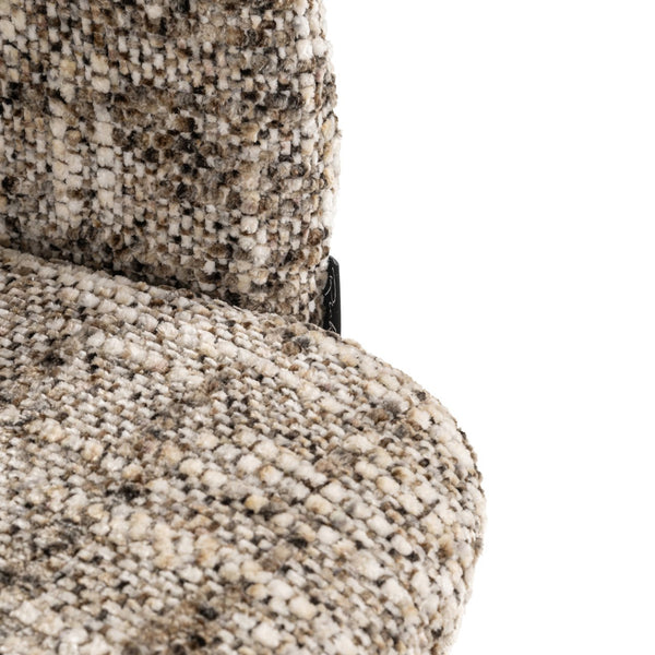 Dining chair Serenity brown omara swivel fire retardant