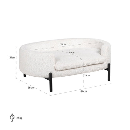Pet bed Dolly white sheep (Sheep 02 white)- Richmond Interiors