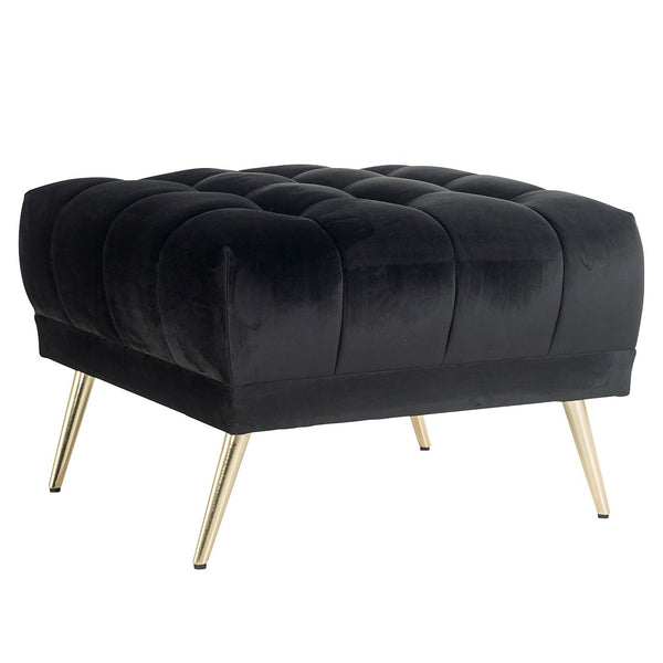 Pouffe Huxley antraciet velvet (Quartz Antraciet 801)