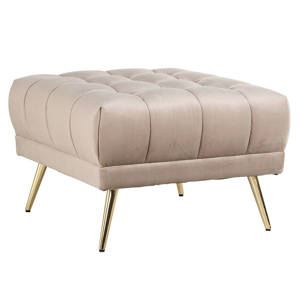 Pouffe Huxley khaki velvet (Quartz Khaki 903)
