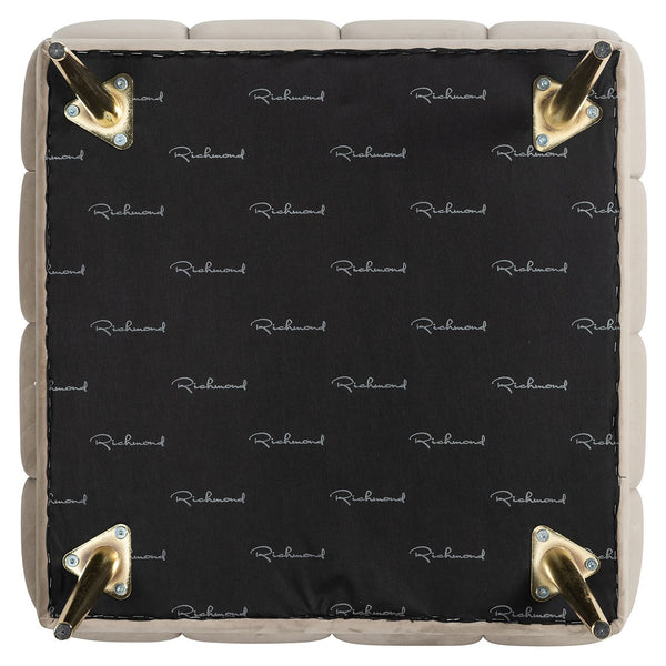 Pouffe Huxley Khaki Velvet (quartz Khaki 903)