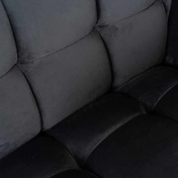 Lounge Chair Huxley Antraciet Velvet / Brushed Gold (quartz Antraciet 801)