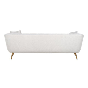 Sofa Huxley White Bouclé / Brushed Gold (copenhagen 900 Bouclé White)