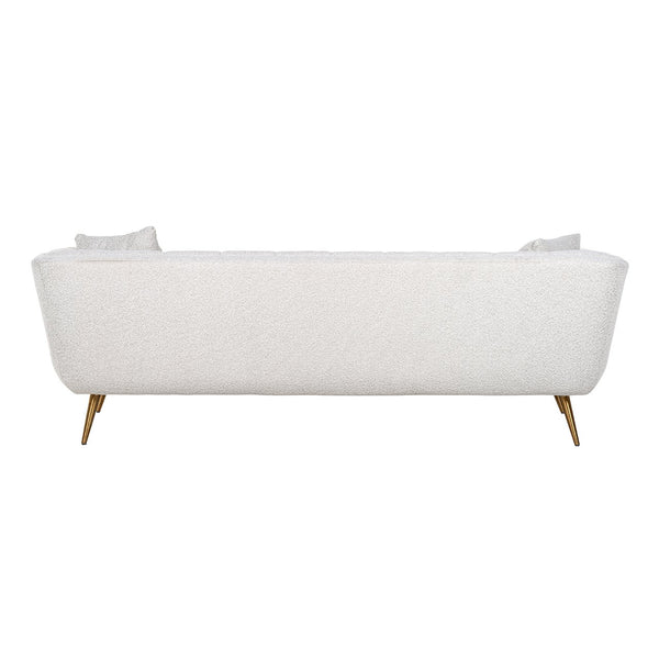 Sofa Huxley White Bouclé / Brushed Gold (copenhagen 900 Bouclé White)