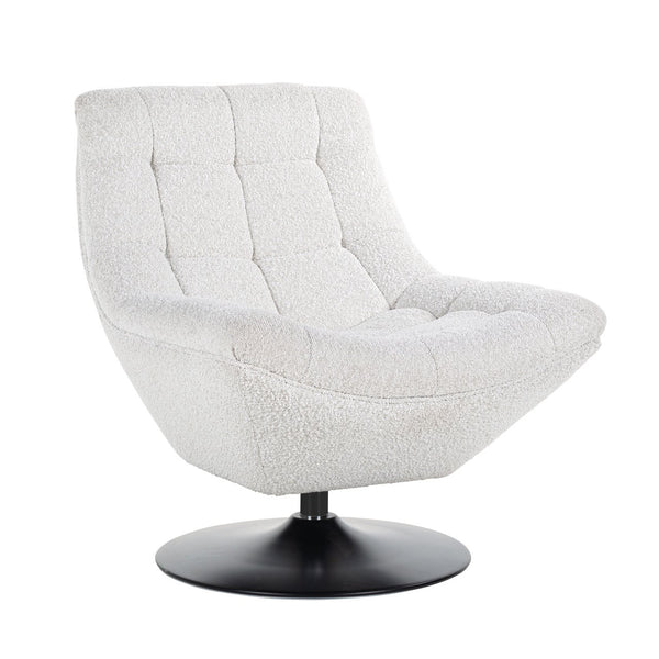 Swivel chair Richelle White Bouclé fire retardant (Copenhagen 900 Bouclé White)