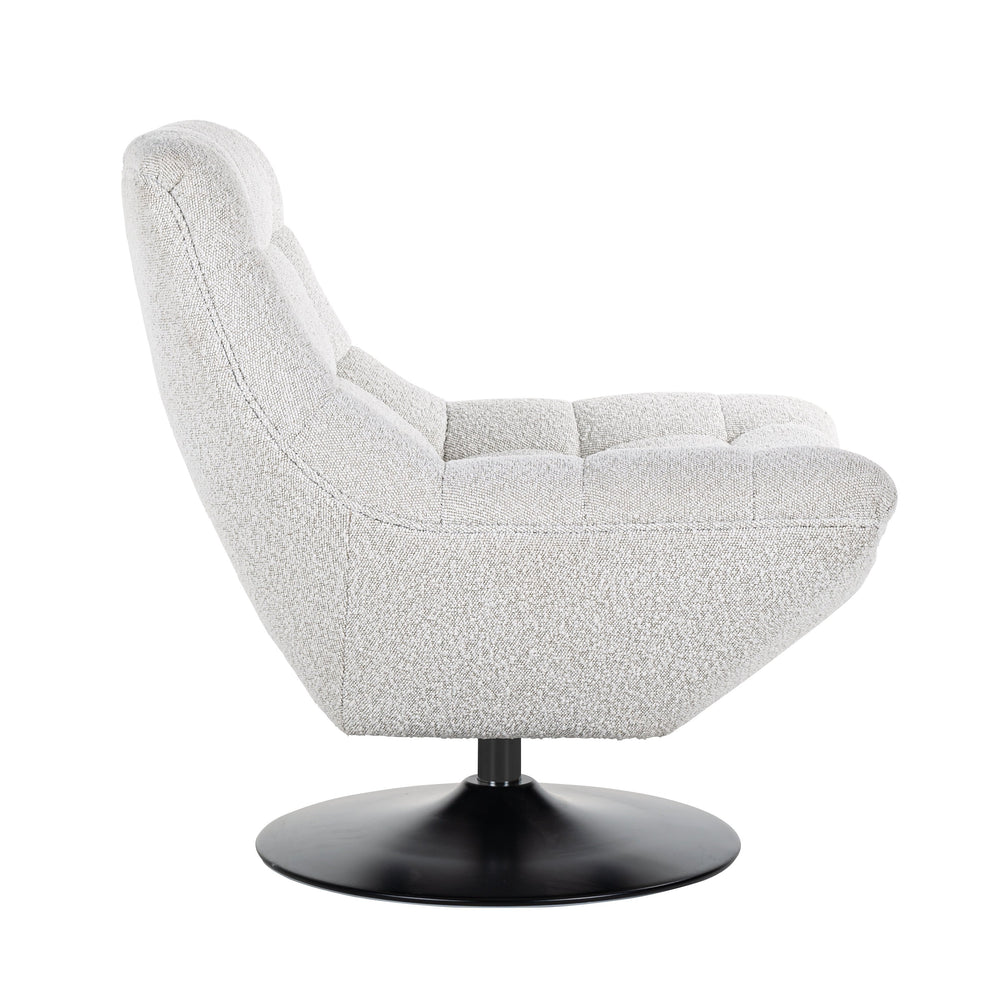 Swivel chair Richelle White Bouclé fire retardant (Copenhagen 900 Bouclé White)