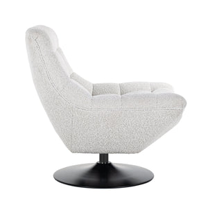 Swivel Chair Richelle White Bouclé Fire Retardant (copenhagen 900 Bouclé White)