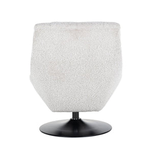 Swivel Chair Richelle White Bouclé Fire Retardant (copenhagen 900 Bouclé White)