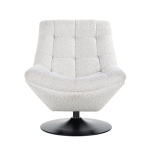 Swivel Chair Richelle White Bouclé Fire Retardant (copenhagen 900 Bouclé White)