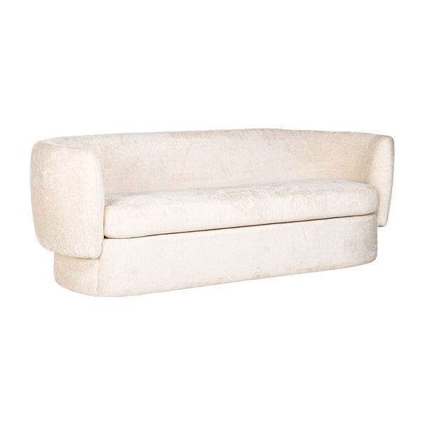 Sofa Donatella white chenille fire retardant (FR-Bergen 900 white chenille)