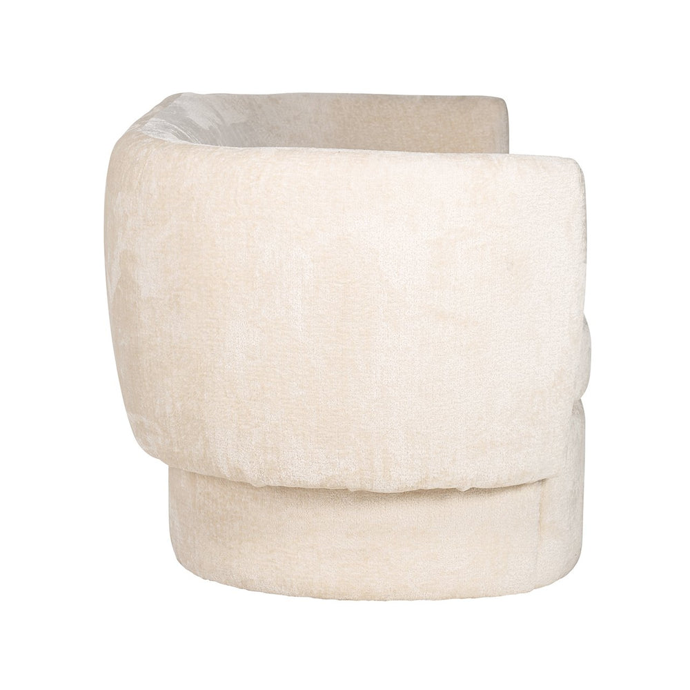 Sofa Donatella white chenille fire retardant (FR-Bergen 900 white chenille)