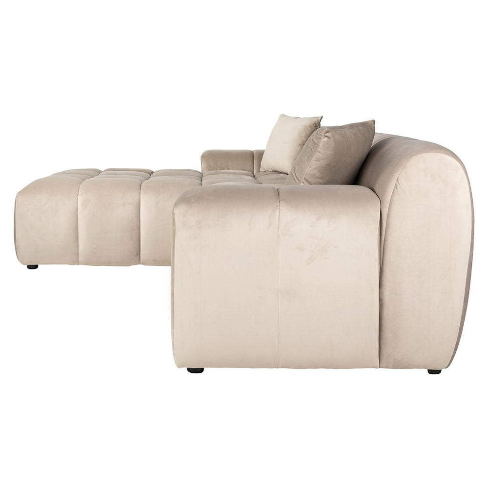 Sofa Cube 3-seater + lounge left (Quartz Khaki 903)