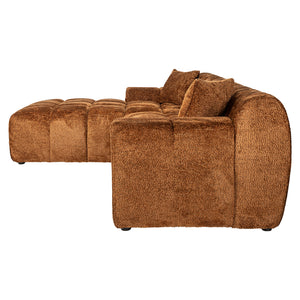 Sofa Cube 3 – Seater + Lounge Left (be Lovely 603 Cinnamon)