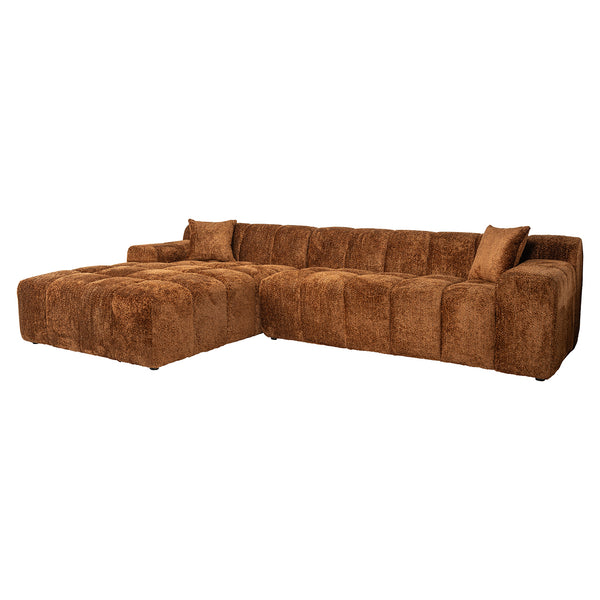 Sofa Cube 3 – Seater + Lounge Left (be Lovely 603 Cinnamon)