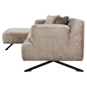 Sofa Donovan 3 – Seater + Lounge Left (bergen 104 Taupe Chenille)