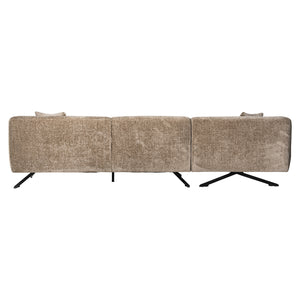 Sofa Donovan 3 – Seater + Lounge Left (bergen 104 Taupe Chenille)