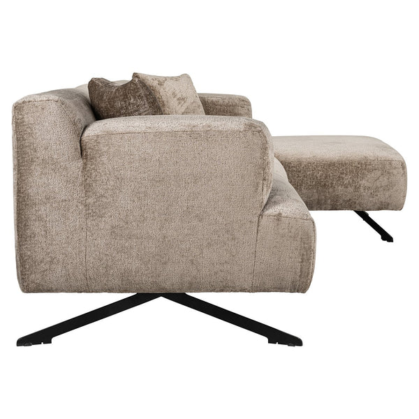 Sofa Donovan 3 – Seater + Lounge Right (bergen 104 Taupe Chenille)