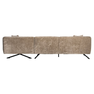 Sofa Donovan 3 – Seater + Lounge Right (bergen 104 Taupe Chenille)