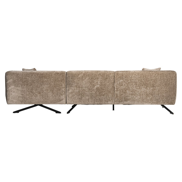 Sofa Donovan 3 – Seater + Lounge Right (bergen 104 Taupe Chenille)