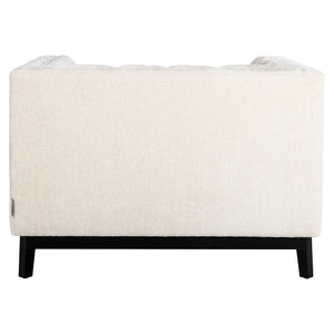 Lounge Chair Beaudy White Chenille Fire Retardant (fr – Bergen 900 White Chenille) – Richmond Interiors
