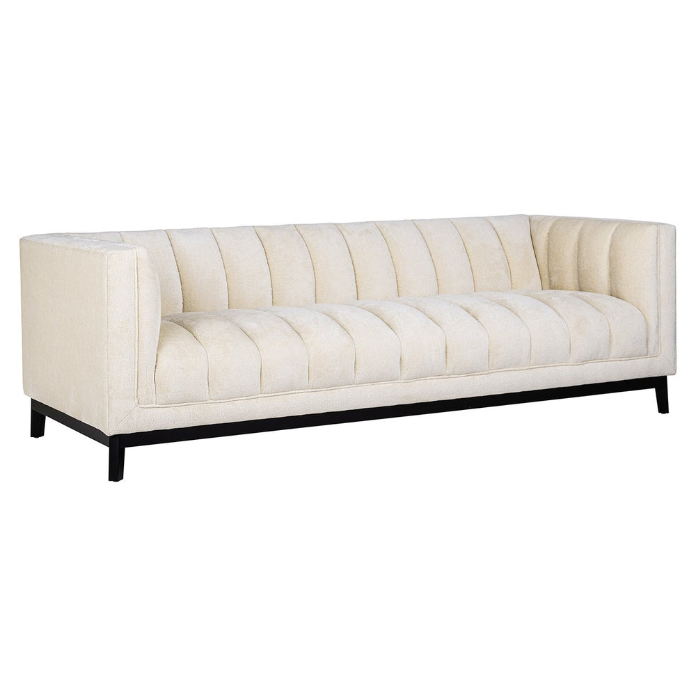 Sofa Beaudy white chenille fire retardant (FR-Bergen 900 white chenille)
